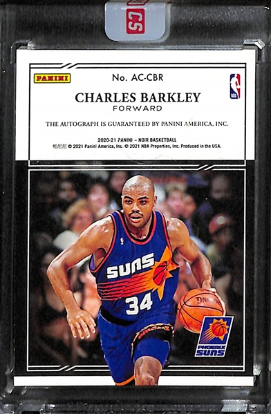 2020-21 Noir Basketball Charles Barkley Autograph (#/10)