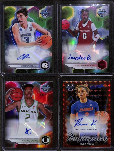 Lot of (110+) Mostly Basketball Rookie Cards w/ Mostly 2023-24 Bowman University Cards inc. (18) Autographs