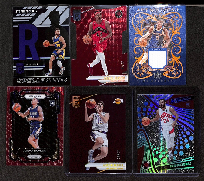 Lot of (200+) 2022-23 + 2023-24 Basketball Cards inc. (11) Autographs + LeBron, Curry, Doncic, +