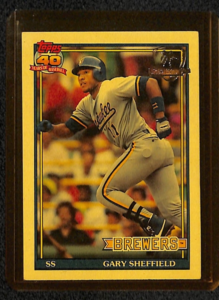 Lot of (200+) 1991 Topps Desert Shield Cards inc. Cal Ripken, Frank Thomas, Gary Sheffield, +