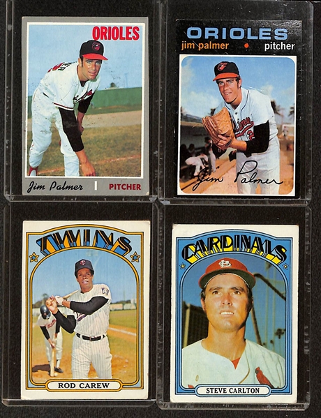 Lot of (20) 1969-1979 Topps Baseball Cards w. 1972 Topps Nolan Ryan