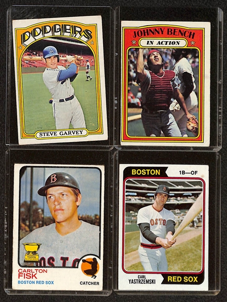 Lot of (20) 1969-1979 Topps Baseball Cards w. 1972 Topps Nolan Ryan