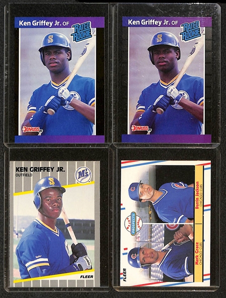 Lot of (20) 1965-1989 Topps/Fleer/Donruss Baseball Rookie Cards w. 1980 Topps Rickey Henderson