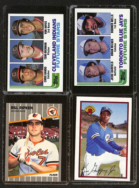 Lot of (20) 1965-1989 Topps/Fleer/Donruss Baseball Rookie Cards w. 1980 Topps Rickey Henderson