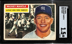 1956 Topps Mickey Mantle #135 Graded SGC 1.5