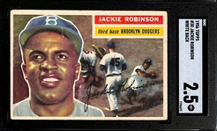 1956 Topps Jackie Robinson #30 Graded SGC 2.5