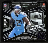2020 Panini Spectra First Off the Line Football Sealed Hobby Box (Burrow, Hurts, Herbert, Tagovailoa, Jefferson Rookie Year)