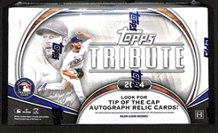 2024 Topps Tribute Baseball Sealed Hobby Box Including 6 Autographs or Relics