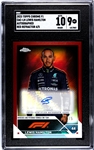 2023 Topps Chrome Formula 1 Lewis Hamilton F1 Autograph Red Refractor Card  #ed 4/5