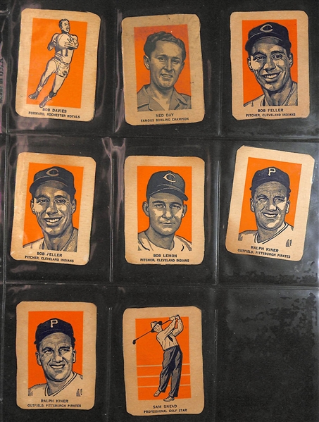 Lot of (99) 1952-1956 Wheaties/Bowman/Topps Baseball Cards with (2) 1952 Wheaties Bob Feller Cards