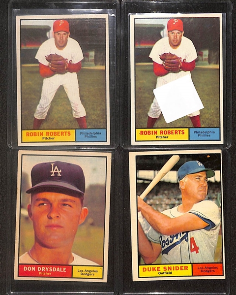  Lot of Approx (400) 1961 Topps Baseball Cards w. Roger Maris & Bob Gibson