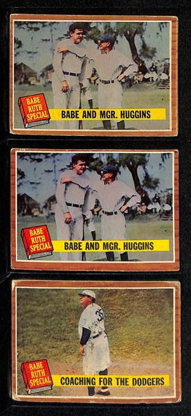  Lot of Approx (350) 1962 Topps Baseball Cards Numbered 1-300 w. (2) Stan Musial & Sandy Koufax