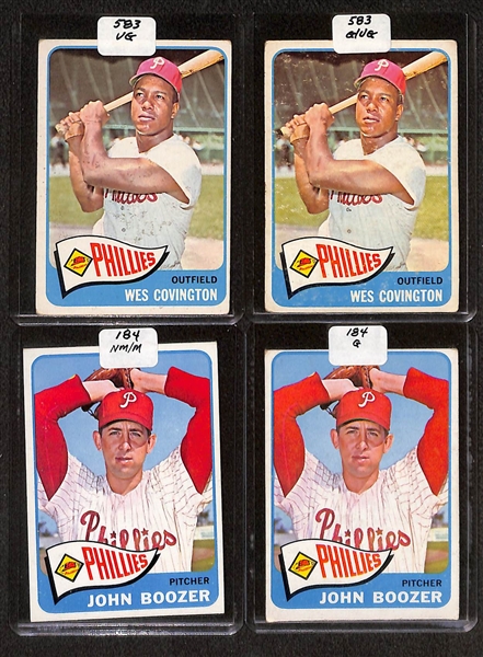 Lot of (84) High Quality 1964-1965 High Quality 1964-1965 Phillies Baseball Cards w. Bunning, Dick Allen RC, & Rick Wise RC