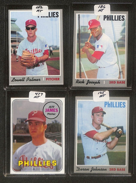 Lot of (102) High Quality 1970-1971 Phillies Baseball Cards w. Bowa RC, Luzinski RC, Montanez RC, Allen, & Bunning