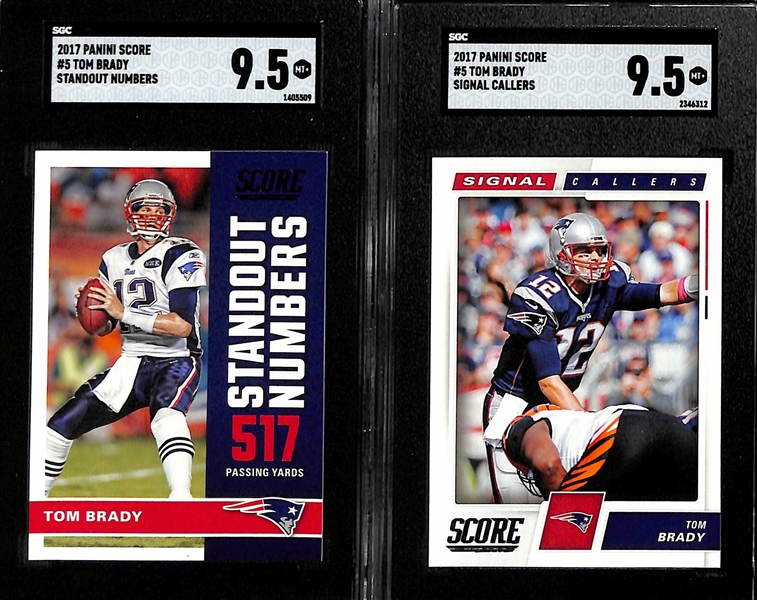 Lot of (8) Graded 2017 Tom Brady Cards w. Panini Donruss Optic 1981 Tribute PSA 9