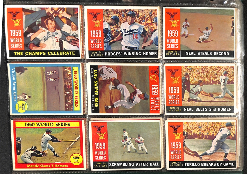 Lot of (200+) 1960-1994 Baseball Cards & 1967 Topps Complete Poster Set