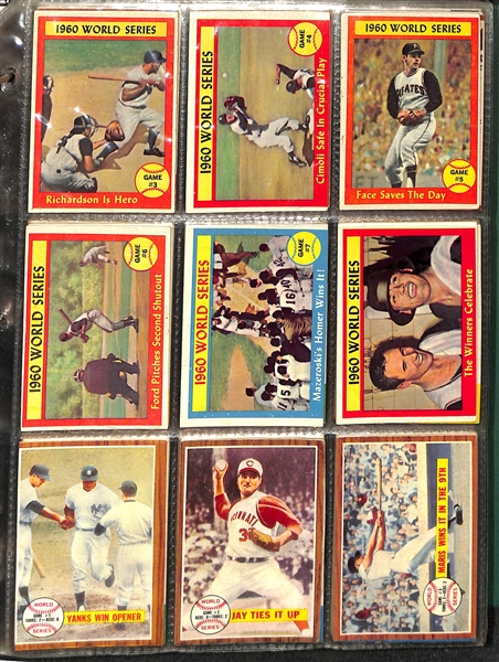 Lot of (200+) 1960-1994 Baseball Cards & 1967 Topps Complete Poster Set