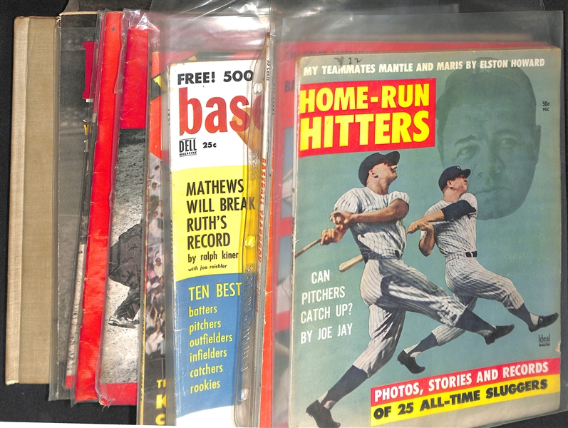 Lot of (11) Baseball Magazines from 1938-1962 w. Mantle on Cover of 3