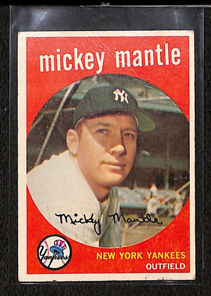 1959 Topps Mickey Mantle #10 (cr)