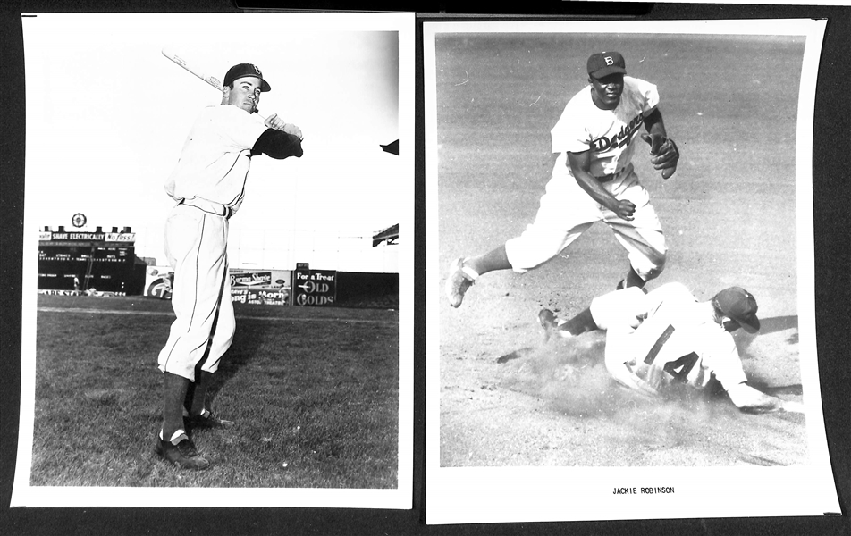 Dodgers Memorabilia Lot - Vintage Yearbooks, Photos, More w. 1956 Dodgers Yearbook