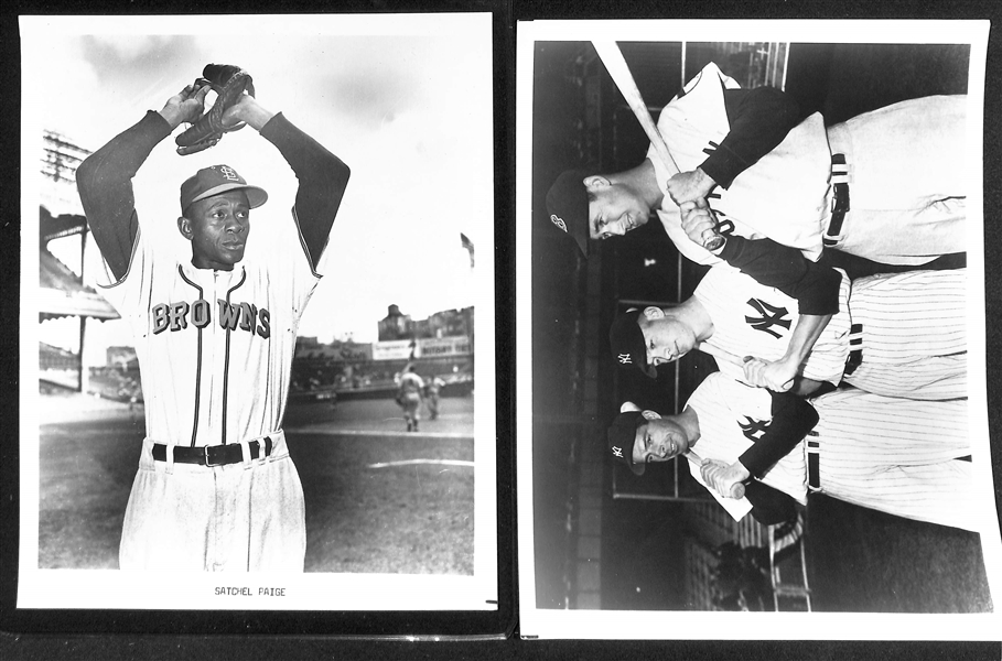 Dodgers Memorabilia Lot - Vintage Yearbooks, Photos, More w. 1956 Dodgers Yearbook