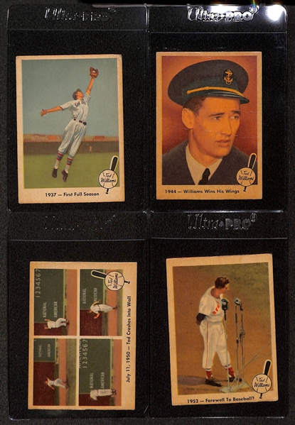 Lot of (7) 1959 Fleer Ted Williams Cards & (13) 1967 Topps Posters w. (2) Willie Mays Posters