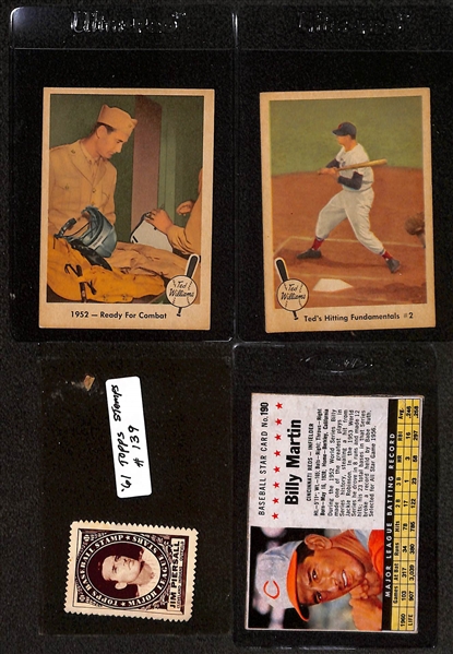 Lot of (7) 1959 Fleer Ted Williams Cards & (13) 1967 Topps Posters w. (2) Willie Mays Posters