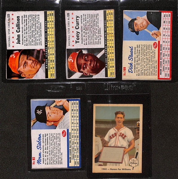 Lot of (7) 1959 Fleer Ted Williams Cards & (13) 1967 Topps Posters w. (2) Willie Mays Posters