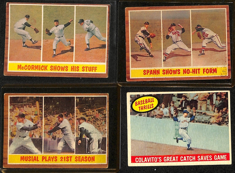 Lot of (14) 1953-1962 Topps & Bowman Cards w. 1953 Bowman Stan Musial & 1954 Topps Mickey Mantle