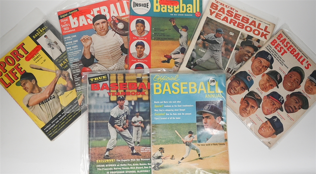 Lot of (17) 1952-1966 Baseball Magazines w. Stan Musial on 4 of the Covers