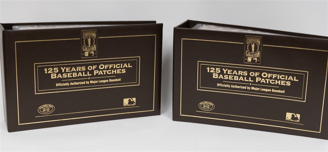 Willabee & Ward 125 Years of Official Baseball Patches Collection w. Original Binders & 38 Patches