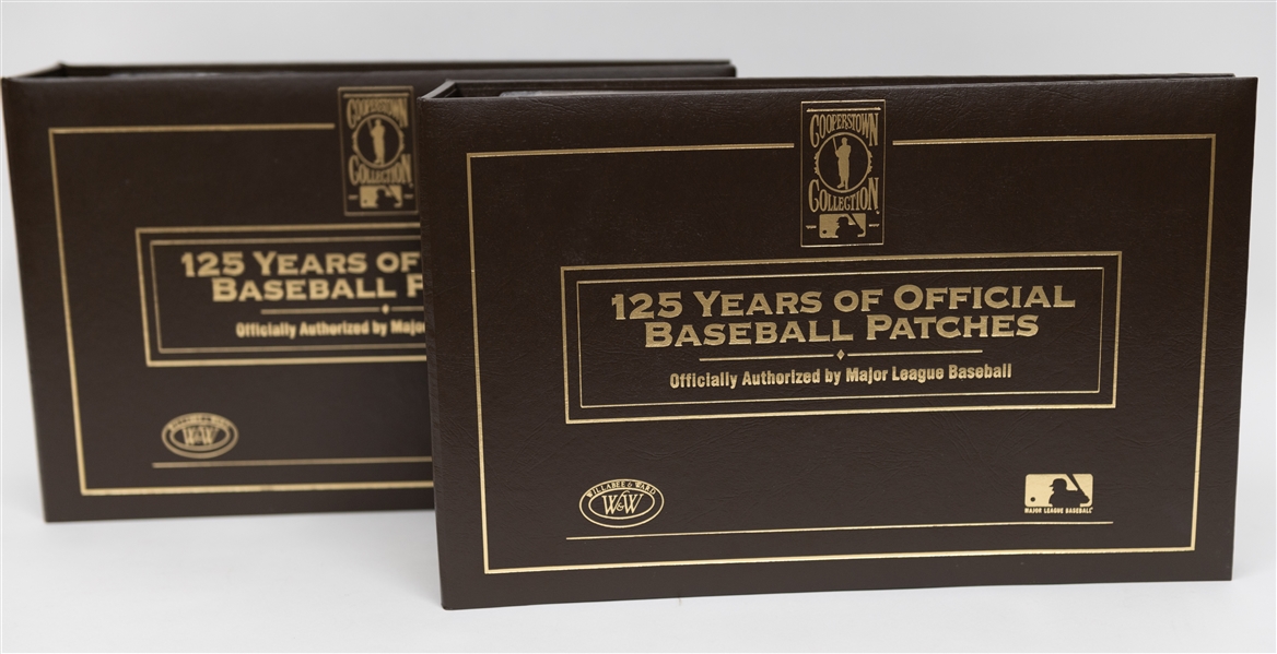 Willabee & Ward 125 Years of Official Baseball Patches Collection w. Original Binders & 38 Patches