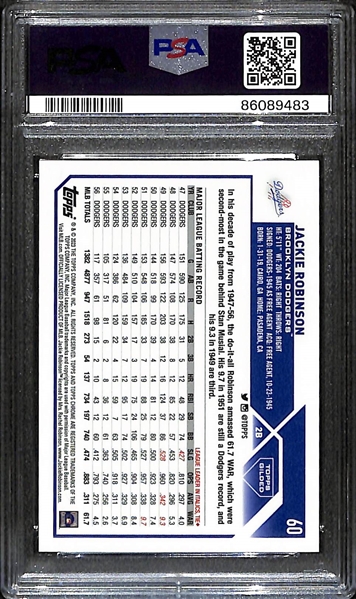 2023 Gilded Collection Jackie Robinson Raywave Gold Etch #3/25 Graded PSA 10