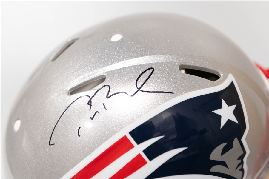 Tom Brady New England Patriots Autographed/Signed Full Size Proline Speed Authentic Helmet - Fanatics Sticker of Authenticity!