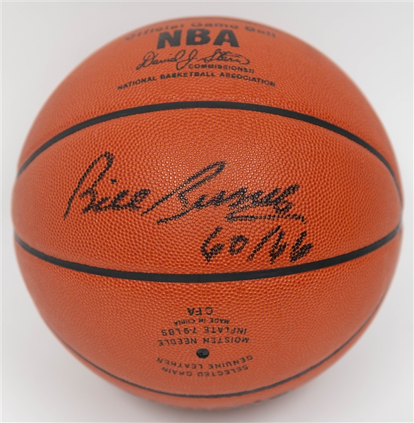 Boston Celtics Multi-Autographed/Signed Basketball w. HOFers Bird, Cousy, Russell, Auerback, Jones & Havlicek