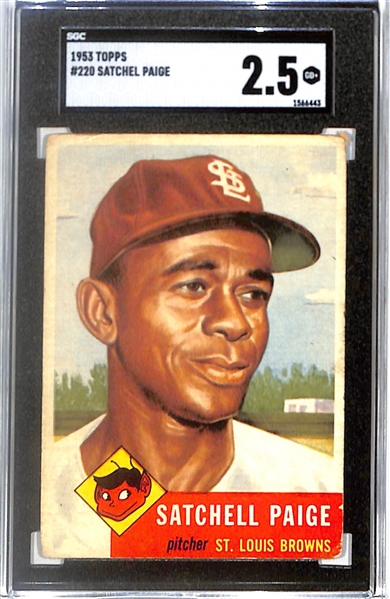 1953 Topps Satchell Paige #220 Graded SGC 2.5