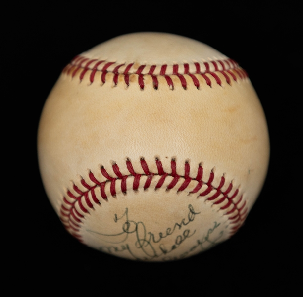 Joe DiMaggio Signed 1978 World Series Baseball (Won by the Yankees) from Marshall Samuel's Collection (Former Yankees Executive), Inscribed To My Friend Marshall, Best Always -Beckett BAS LOA