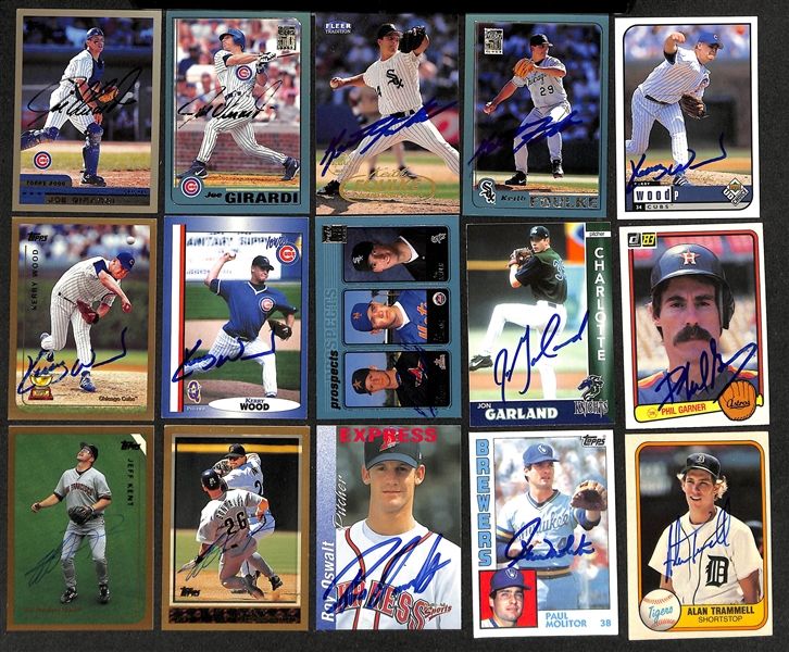 Lot of (700+) Signed Baseball Cards including Paul Molitor, Alan Trammell, Al Kaline, Ron Gurdry, and more (Beckett BAS Reviewed)