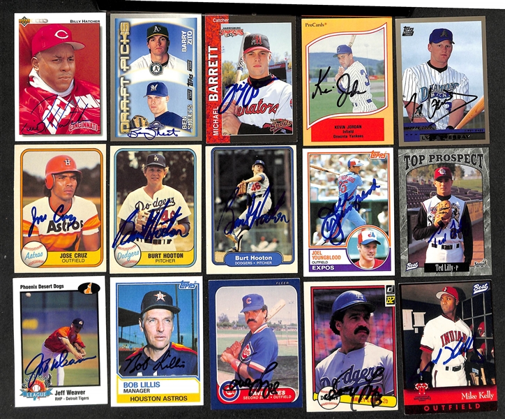 Lot of (700+) Signed Baseball Cards including Paul Molitor, Alan Trammell, Al Kaline, Ron Gurdry, and more (Beckett BAS Reviewed)