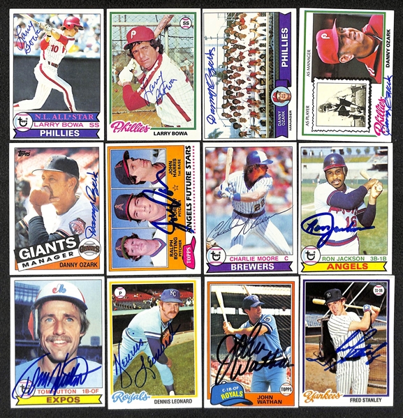 Lot of (700+) Signed Baseball Cards including Alan Trammell, (2) Jim Fregosi, (3) Dusty Baker, Mark Fidrych, and more (Beckett BAS Reviewed)