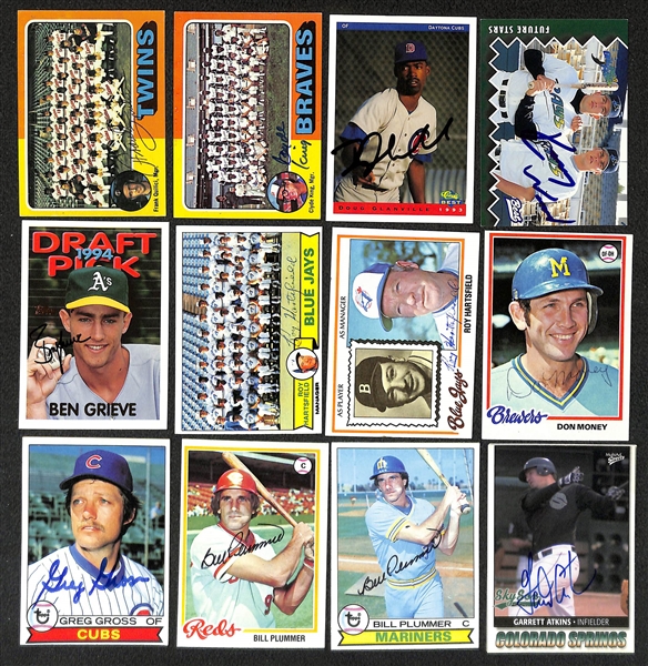 Lot of (650+) Signed Baseball Cards including Ron Guidry, Sandy Alomar Jr, Whitey Herzog, Joe Carter, Steve Garvey, and more (Beckett BAS Reviewed)