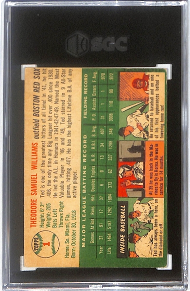 1954 Topps Ted Williams #1 Graded SGC 3