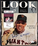 Willie Mays Signed 1955 Look Magazine (JSA COA)