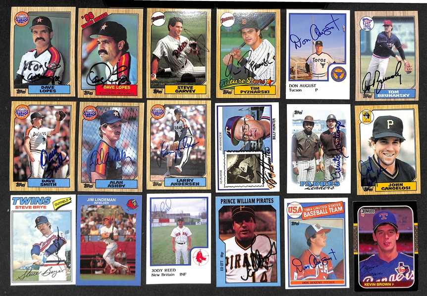 Lot of (700+) Signed Baseball Cards including Gaylord Perry, Fernando Valenzuela, Gary Carter, Lou Whitaker, Andres Galarraga, and more (Beckett BAS Reviewed)