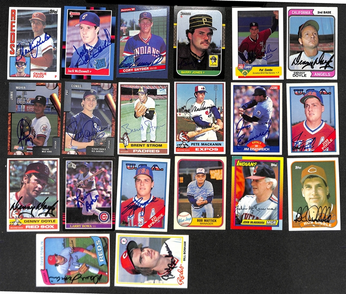 Lot of (700+) Signed Baseball Cards including Gaylord Perry, Fernando Valenzuela, Gary Carter, Lou Whitaker, Andres Galarraga, and more (Beckett BAS Reviewed)