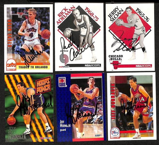 Lot of (85+) Signed Basketball Cards including Steve Nash, Steve Kerr, Dan Majerle, Rick Adelman, and more (Beckett BAS Reviewed)