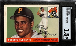 1955 Topps Roberto Clemente Rookie Card #164 Graded SGC 1.5