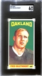 1965 Topps Football Fred Biletnikoff Rookie Card #133 Graded SGC 6