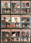 Near Complete 1964 Topps Baseball Set of 586 Cards (Missing 1 Card)