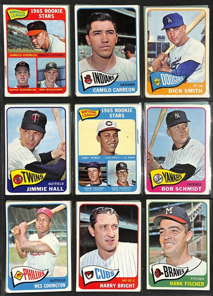 Near Complete 1965 Topps Baseball Set (593 of 598 Cards) - Missing 5 Cards